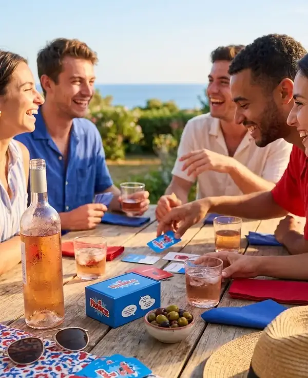 Partie de Francis 4L pendant l'apéro, en terrasse
